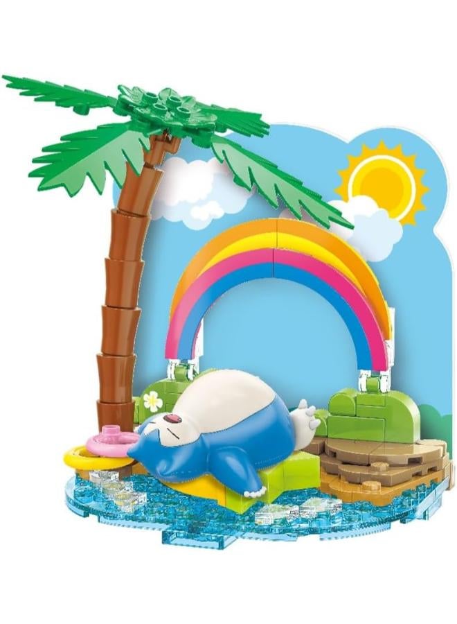 Keeppley Games: Nintendo Pokemon Snorlax Take a Nap Building Blocks Toy Set