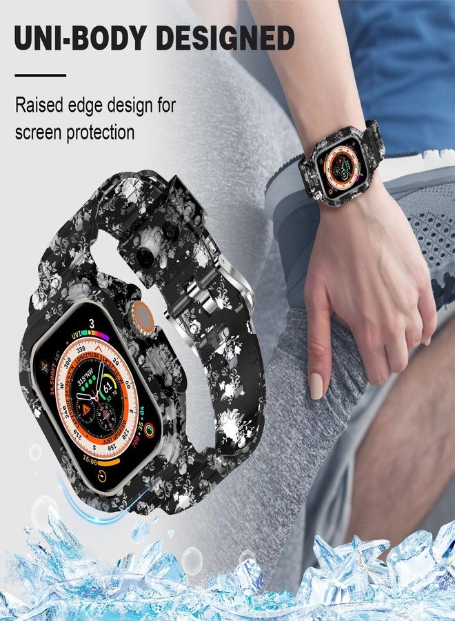 XYF Compatible for Crystal Clear Apple Watch Bands, 49mm 46mm 45mm 44mm 42mm 41mm 40mm 38mm Bumper Case for Men Women Jelly Sport Cover Strap for iWatch Ultra 3 2 Series 11 10 9 8 7 SE 6 5 4 3, 38/40 - Image 5