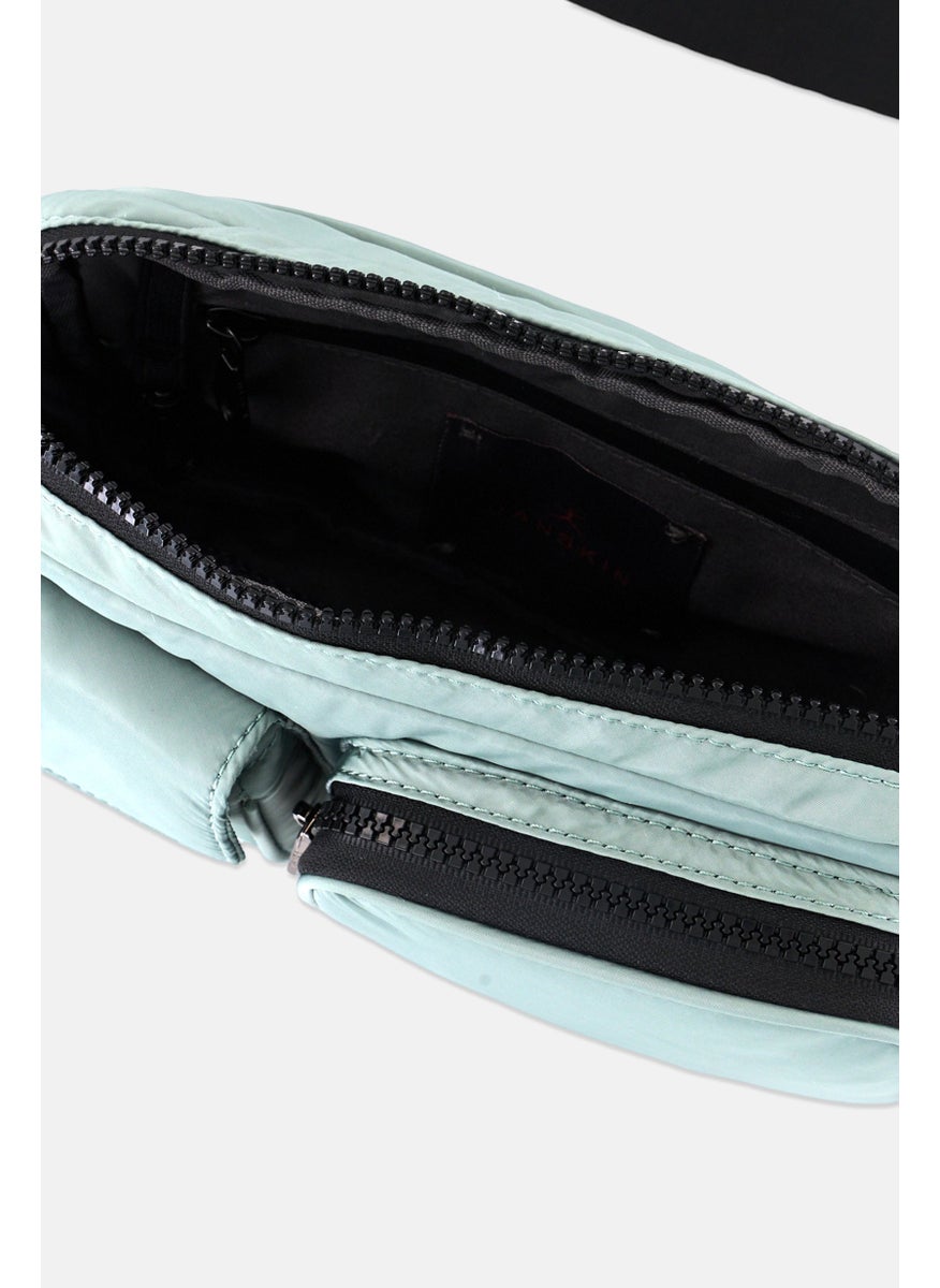 Danskin Women Brand Logo Casey Small Belt Bag 14 H x 24 L x 10 W cm, Pastel Green  - Image 3