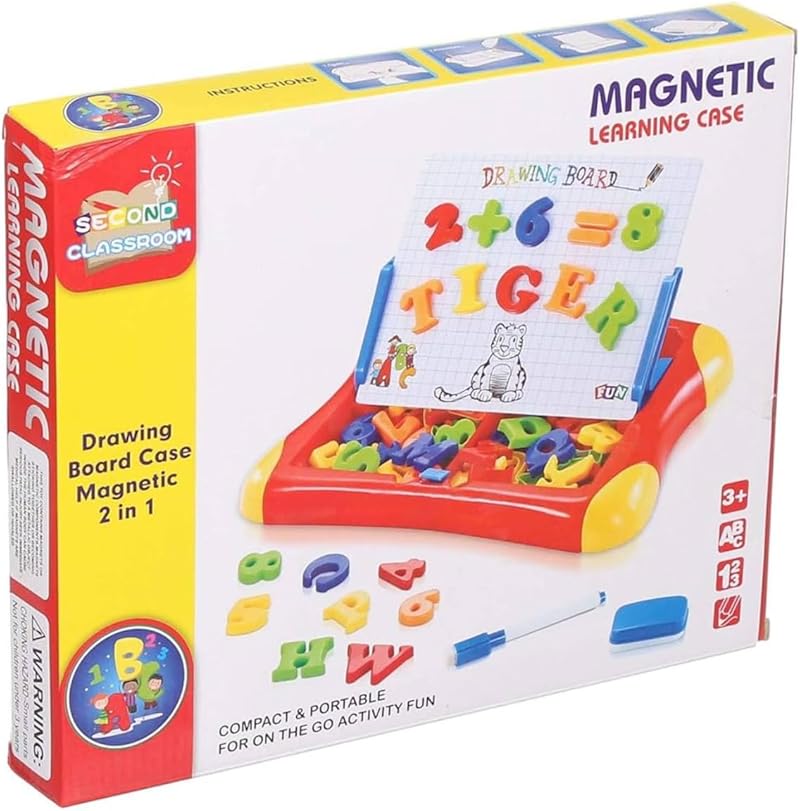 ماجنيتيك ليارنينج بوارد فور كيدس  ين  بورتابلي دراوينج بوارد ويته ماجنيتيك ليتتيرس اند نومبيرس فور كيدس  ييارس ولد