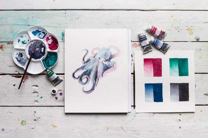 Lukas 1862 Aquarell Artists' Watercolor Paint Set of 12 Half Pans - Vibrant Professional Grade Watercolor Paint - Easy-to-Wet - Intense Color, Long-Lasting - Ideal for Professional Watercolorists - Image 5