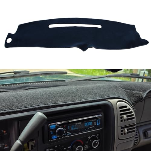 Dashboard Dash Cover Mat Compatible with 19972000 Chevy ChevroletGMC C1500 C2500 C3500 K1500 K2500 K3500 19971999 GMC YukonChevy Tahoe Suburban Dash Cover Mat Black