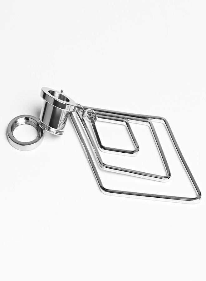 أقراط متدلية أنيقة من قطعتين للنساء من TBOSEN، بتصميم ماسي أنيق. - Image 3
