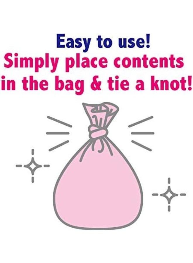 BOS Amazing Odor Sealing Baby Diaper Disposal Bags - Durable and Unscented [Size: M, Color: Pink] (90 count, Pack of 1) (90 Bags) - Image 5