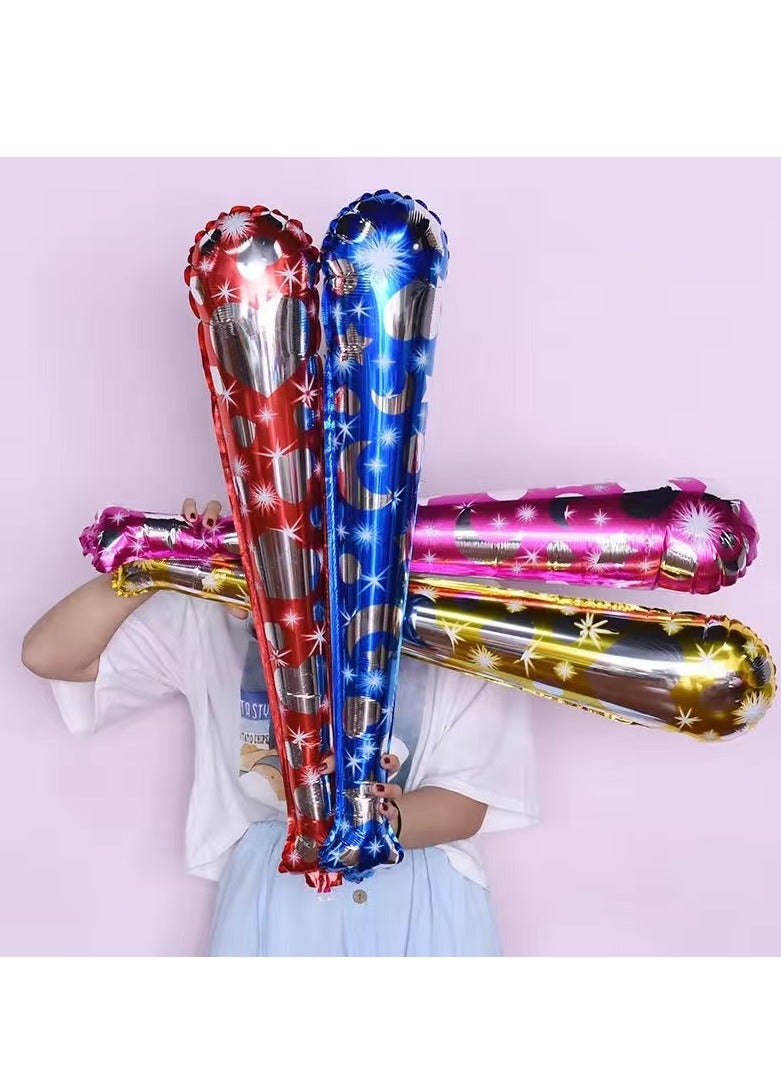 4PCS Baseball Bat Foil Balloons 70×19cm Inflatable Cheering Stick Balloons with Bells For Party Children's Toys - Image 2
