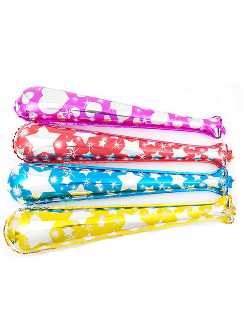 4PCS Baseball Bat Foil Balloons 70×19cm Inflatable Cheering Stick Balloons with Bells For Party Children's Toys - Image 5