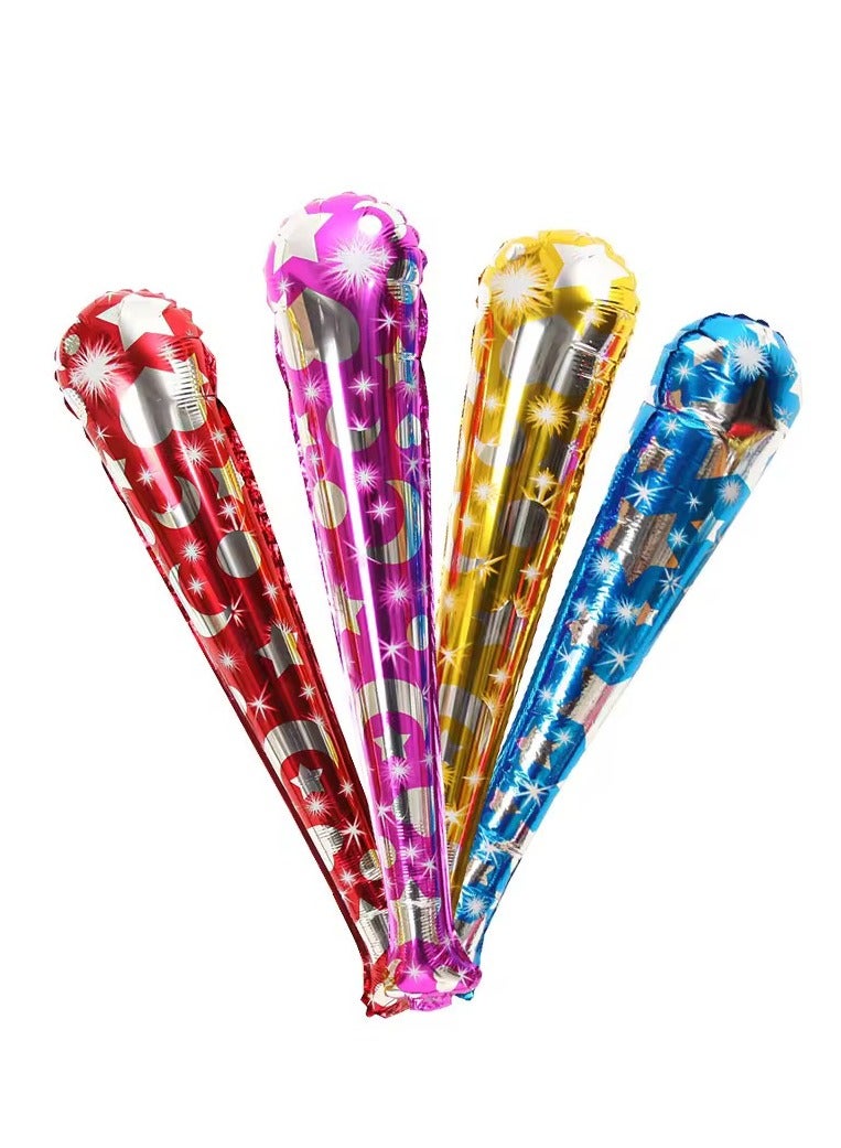 4PCS Baseball Bat Foil Balloons 70×19cm Inflatable Cheering Stick Balloons with Bells For Party Children's Toys - Image 4