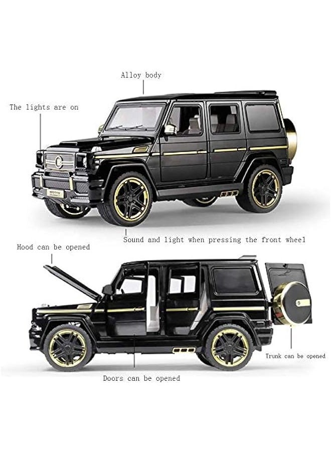 DURKU - Mercedes-Benz G65 Die-cast Car 1:24 - Zinc Alloy Toy with Sound and Lights - Perfect  Gift for Boys - Collectible with Barrier Card - Image 1
