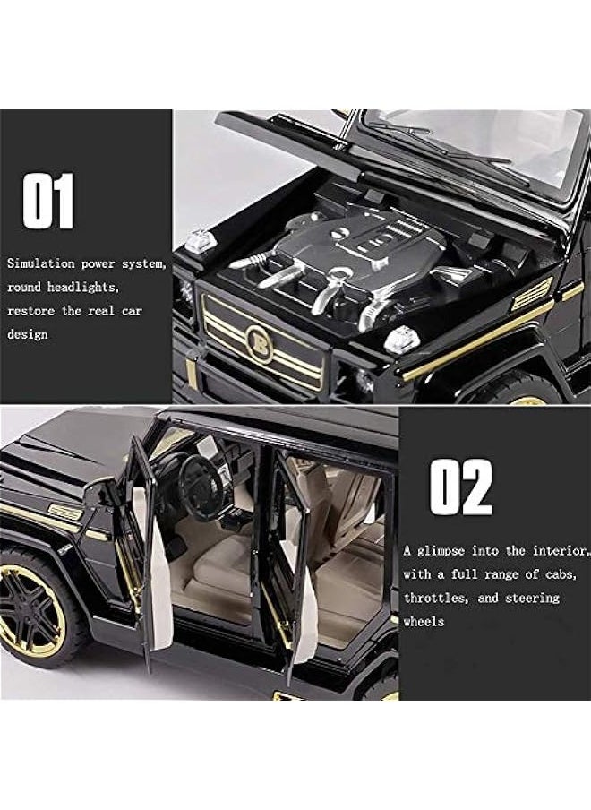 DURKU - Mercedes-Benz G65 Die-cast Car 1:24 - Zinc Alloy Toy with Sound and Lights - Perfect  Gift for Boys - Collectible with Barrier Card - Image 1