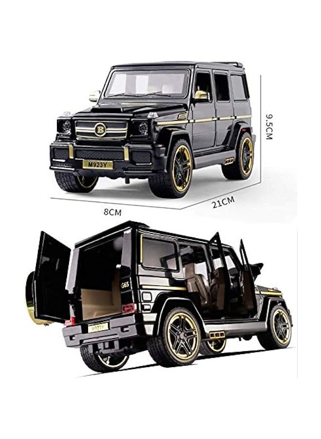 DURKU - Mercedes-Benz G65 Die-cast Car 1:24 - Zinc Alloy Toy with Sound and Lights - Perfect  Gift for Boys - Collectible with Barrier Card - Image 1
