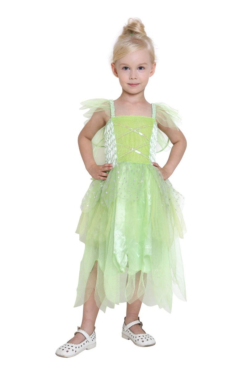 Jason Party Girls Tinkerbell Costume Fairy Dress Toddler Halloween Cosplay - Image 2