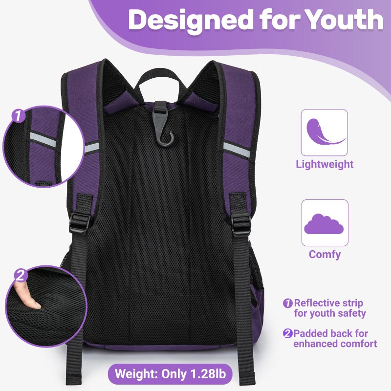 KAVIGOR Youth Baseball Bag, Softball Bag for Girls & Boys, Kids Tball Backpack with Shoes Compartment - Image 5