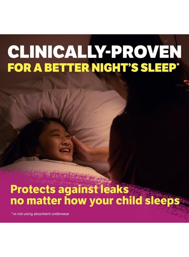 GoodNites Goodnites Girls' Nighttime Bedwetting Underwear, Size S/M (43-68 lbs), 44 Ct (2 Packs of 22), Packaging May Vary  - Image 3