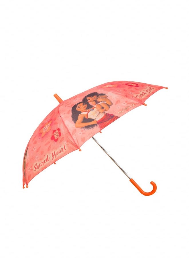 Yellow Bee Disney Printed Moana & Little Sister Umbrella with Shared Heart Design for Girls, Peach, 7-14 Years - Image 4