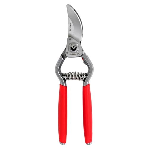 Corona BP15180 Forged Steel ClassicCUT Bypass Hand Pruner - 1 inch Cut Capacity Stem and Branch Garden Shears, Red - Image 1