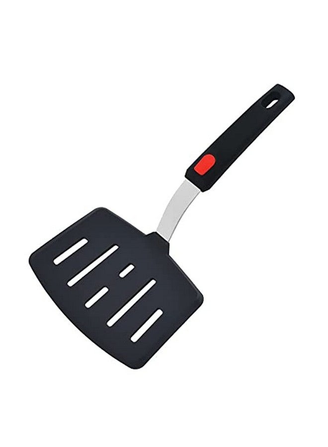 P-Plus International Pancake Spatula Silicone Turner for Nonstick Cookware. Flexible Extra Wide Spatula for Pancake, Egg and Omelette. Large Pancake Flipper. Heat Resistant for Kitchen ((Q) Pack of 1) - Image 1