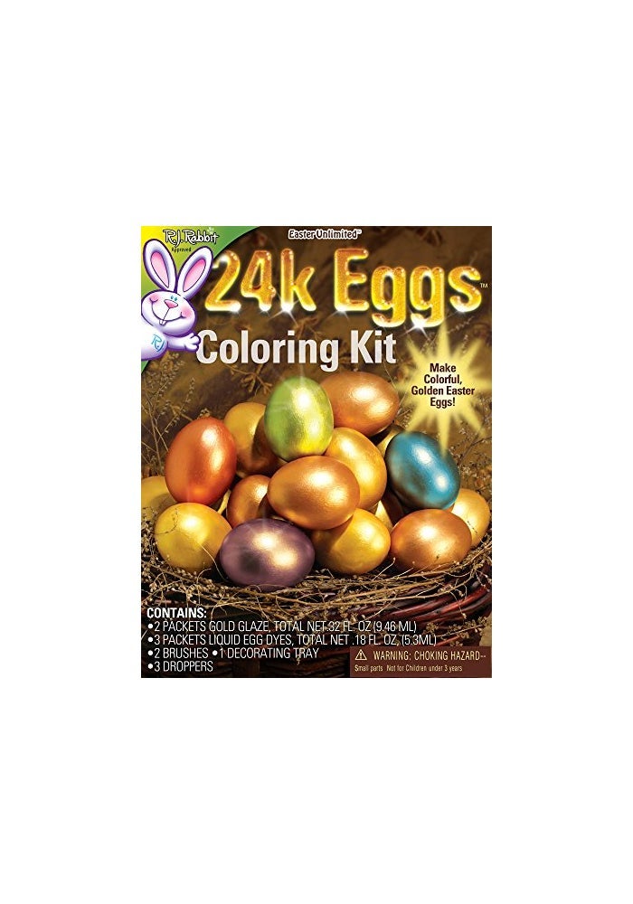 Easter Unlimited 24 Karat Easter Egg Coloring Kit Multi