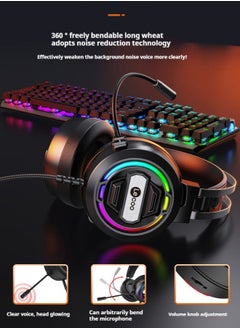 lecoo Lenovo Lecoo Wired Gaming Headset Black  - Image 3