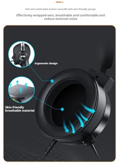 lecoo Lenovo Lecoo Wired Gaming Headset Black  - Image 5