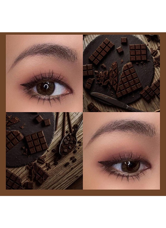 Yabaolian - 15 Colors Eyeshadow Palette, Matte Glitter Blue Eyeshadow Palette, Highly Pigmented Makeup Palette Long Lasting, Shimmer Eyeshadow Pallet Easy To Blend, Colorful Eyeshadow Palette (Light Chocolate) - Image 1