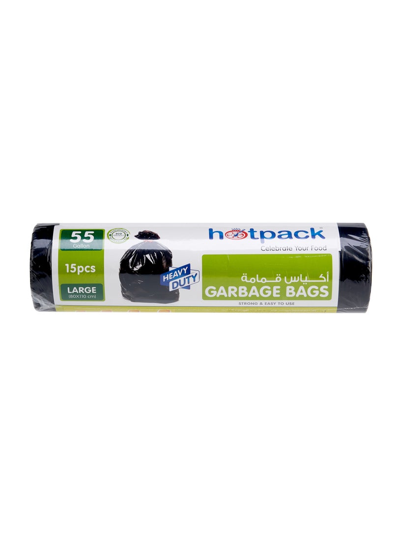 Hotpack - Garbage Bag Roll 15 Pieces - Image 1