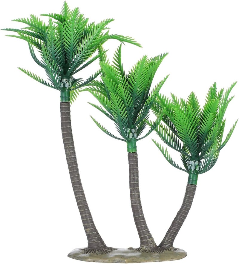 PRETYZOOM Artificial Coconut Tree Ornament Miniature Palm Leaves for DIY Terrariums Home Decor - Image 1