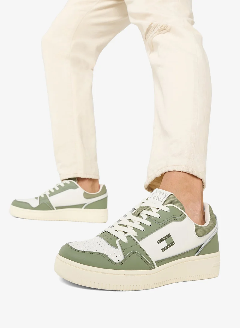 TOMMY JEANS White Casual Low Top Retro Sneakers for Men | Best Price UAE