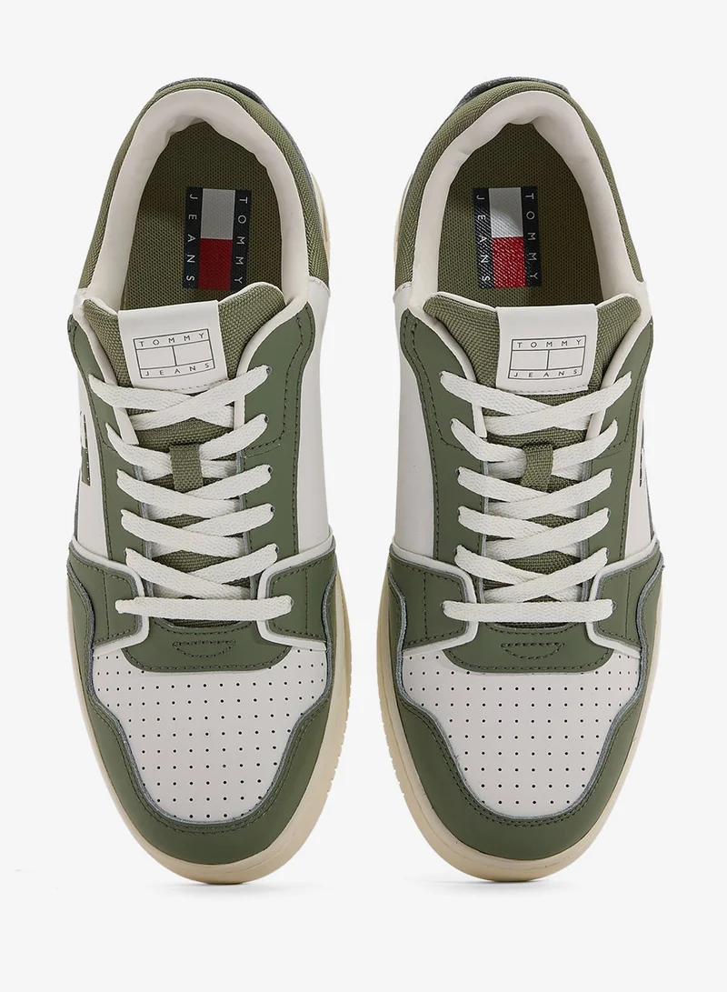 TOMMY JEANS White Casual Low Top Retro Sneakers for Men | Best Price UAE