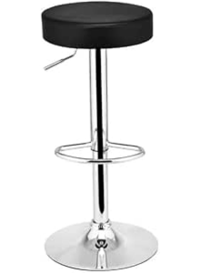 Luxury Adjustable Barstool Set - Modern Swivel Bar Chair with Padded Seat & Chrome Base - Ideal for Kitchen Island, Bar & Dining Area
