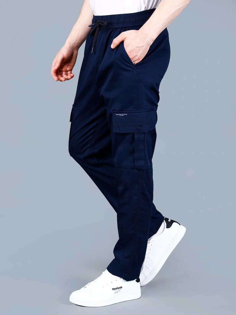 فورت كولينز بنطلون كارجو رجالي سادة مع رباط - Image 4