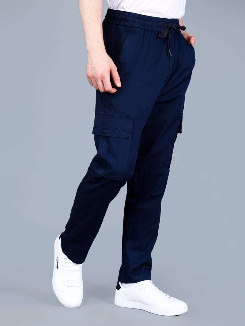 فورت كولينز بنطلون كارجو رجالي سادة مع رباط - Image 3