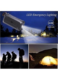 General Portable Solar Speaker, 800MAH Battery Capacity Outdoor Speaker, Outdoor Solar Powered Wireless Speaker, High Fidelity Shockproof Sound Durable Wireless Speaker, Enjoy Your Music Anytime, Anywhere  - Image 2
