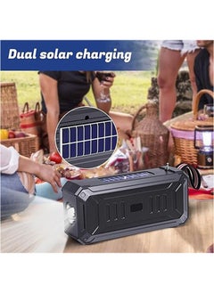 General Portable Solar Speaker, 800MAH Battery Capacity Outdoor Speaker, Outdoor Solar Powered Wireless Speaker, High Fidelity Shockproof Sound Durable Wireless Speaker, Enjoy Your Music Anytime, Anywhere  - Image 3