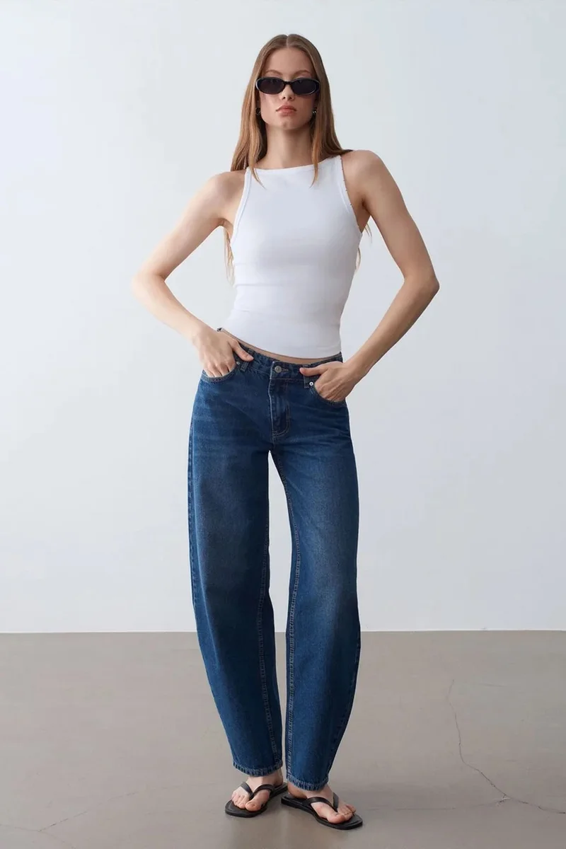 Dilvin White DILVIN Ribbed Cotton Halterneck Blouse for Women | Best Price UAE
