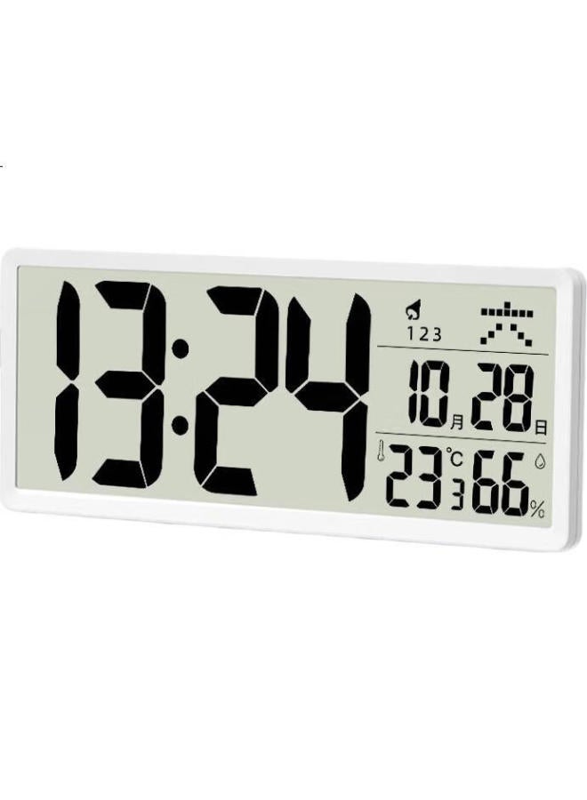 TIMESS Living Room Clock Lcd Large Screen Electronic Perpetual Calendar Clock Alarm Clock 35Cm - Image 2