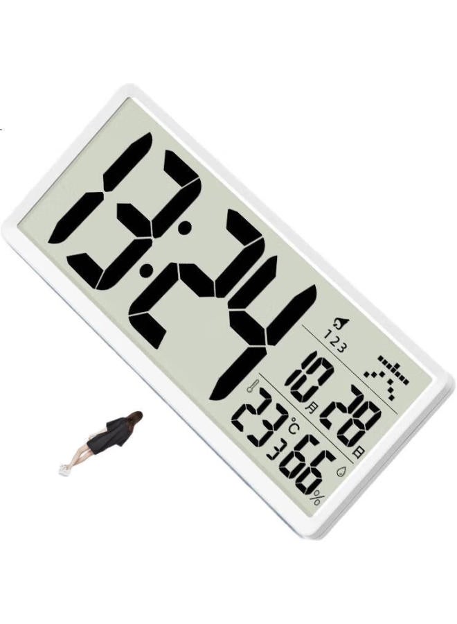 TIMESS Living Room Clock Lcd Large Screen Electronic Perpetual Calendar Clock Alarm Clock 35Cm - Image 3