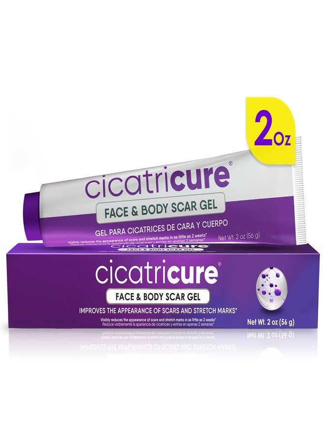 Cicatricure Advanced Scar Gel for Face & Body - Proven Results in 2 Weeks, Scar Treatment for Surgical Scars, Stretch Marks, Scars of Burns and Injuries, Acne Scar Treatment, 2 oz (56g) - Image 1