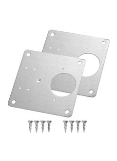 Generic SYOSI 2 Packs Cabinet Hinge Repair Plate Kit, Hinge Repair for Cabinet Door, Hinge Repair Brackets, Fix The Hinged Stainless Steel Door Panels  - Image 1