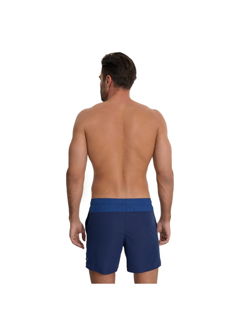 Joss Joss Men's Swimming Shorts Blue – Quick-Drying, Adjustable Drawstring, 3 Velcro Pockets, Built-In Suspenders, Comfortable for Water Sports  - Image 2