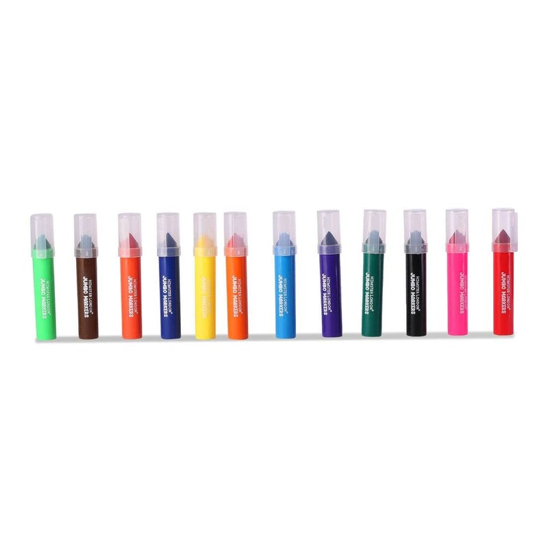 Hamster HAMSTER LONDON Combo Different Color Shades Jumbo Pen Markers for Art Coloring Painting Drawing Posters Gift DIY Art Crafts Scrapbooking Pack of 12 - Image 3