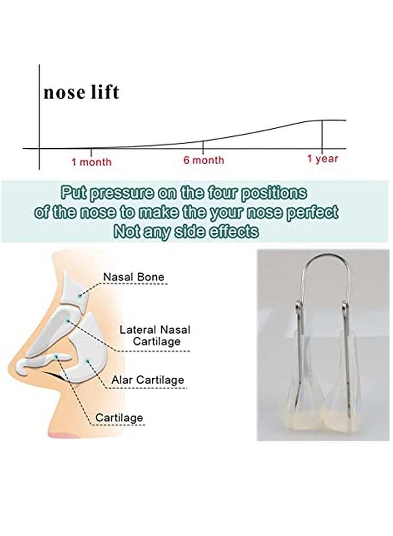 KASTWAVE مشبك رفع الأنف، جهاز رفع جسر الأنف المصنوع من السيليكون الآمن الناعم، جهاز تقويم الأنف، جهاز تنحيف الأنف - Image 2