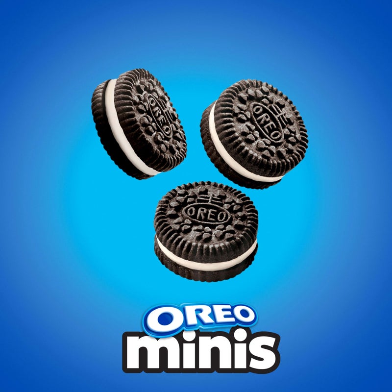 OREO Minis Chocolate Sandwich Cookies, 12 - 3.5 oz Snack Cups - Image 4