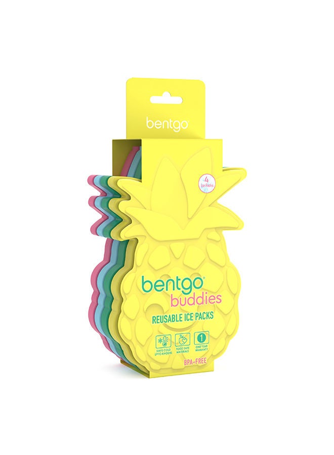 Bentgo Buddies Reusable Ice Pack - Fruit, Pack of 4 - Image 1