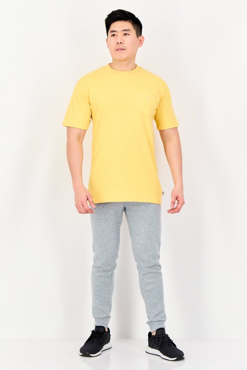 PUMA تي شيرت بولو للرجال من بومة x سلكت بأكمام قصيرة، خارجي، أصفر خردلي - Image 3