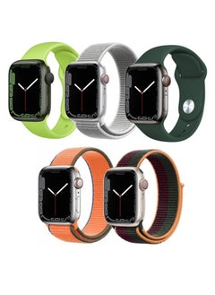 Perfii 5pcs Watch Bands Replacement for Apple Watch Strap Compatible with Apple Watch 49/46/45/44/42mm Series 10/9/8/7/6/5/4/SE/Ultra  - Image 1
