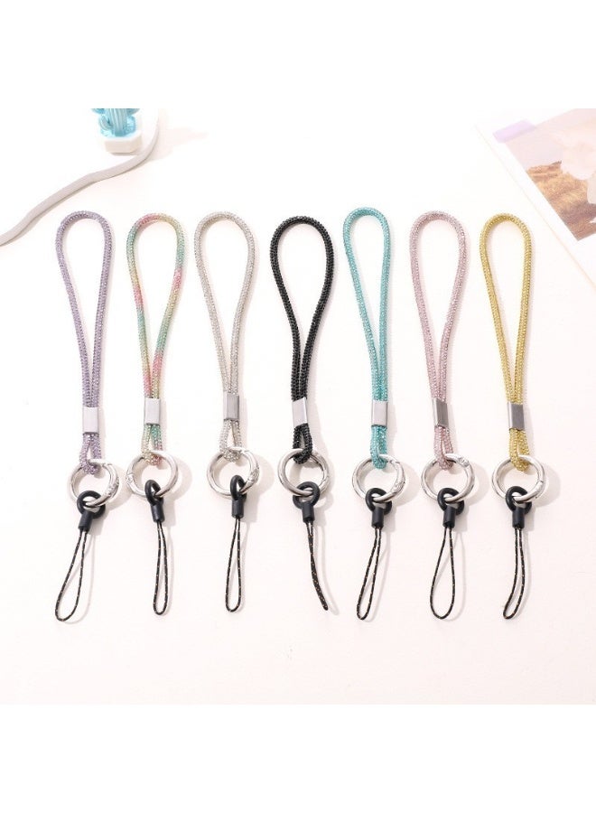 NIBEMINENT Super Cute Beaded Phone Charm – Trendy Phone Chain Wrist Strap, Shining Beads Chain Lanyard for Cell Phone - Image 2