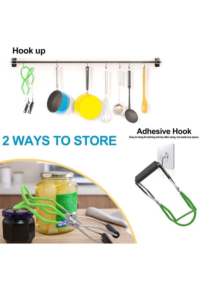 JIANGLAI 2 Pieces Stainless Steel Canning Jar Lifter Tongs And Canning Funnel With Safe And Secure Grip For Widemouth And Regular Jars Easy To Clean And Dishwasher Safe - Image 4
