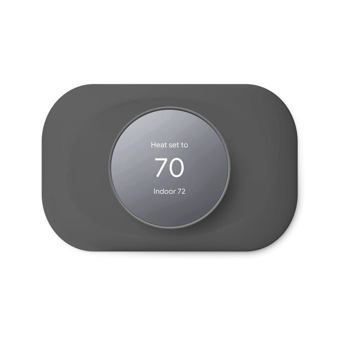 Compatible with Google Nest Thermostat 2020 Wall Plate Cover Nest Thermostat Trim Kit Made for Google Nest Thermostat 2020 Cover Imperfections Easy to Install Charcoal