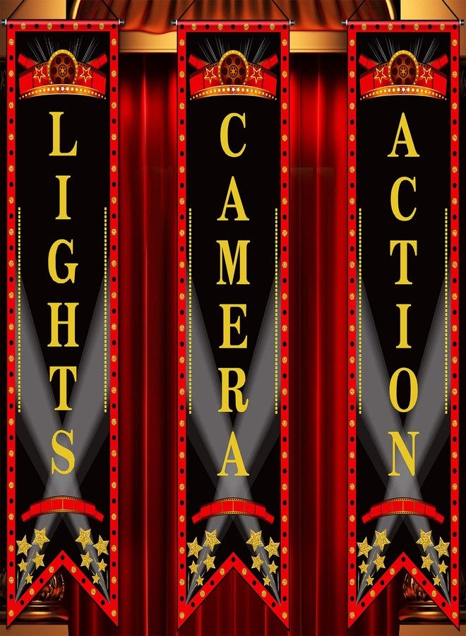 تيجيمي لافتة "ليلة سينمائية" من تيغيمي، لافتة معلقة للشرفة، ديكورات حفلات بطابع سينمائي، مسرح، مرحباً، يعرض الآن، أضواء، كاميرا، حركة، خلفية سينمائية، لوازم حفلات (رقيقة، أحمر وأسود) - Image 1