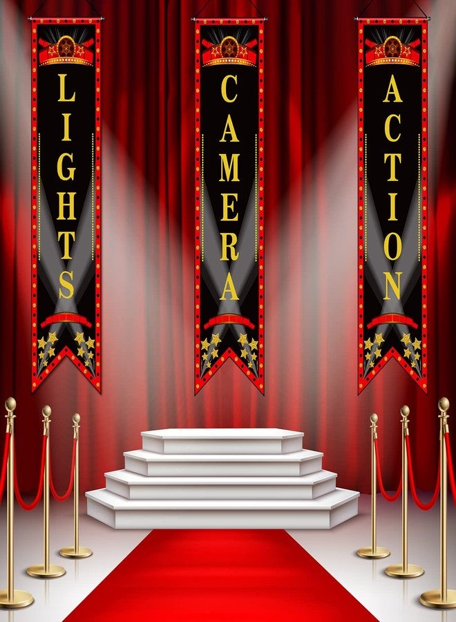 تيجيمي لافتة "ليلة سينمائية" من تيغيمي، لافتة معلقة للشرفة، ديكورات حفلات بطابع سينمائي، مسرح، مرحباً، يعرض الآن، أضواء، كاميرا، حركة، خلفية سينمائية، لوازم حفلات (رقيقة، أحمر وأسود) - Image 5